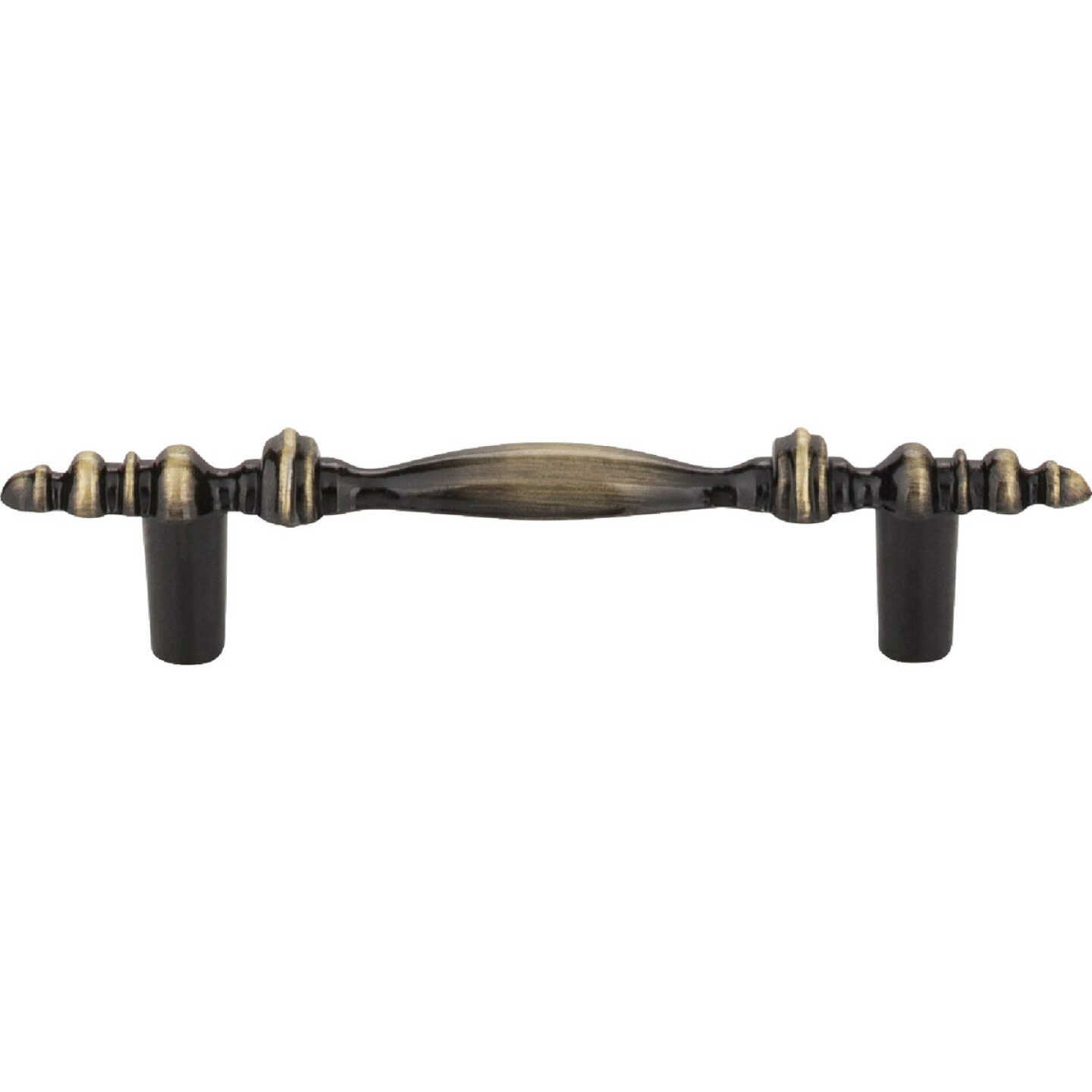 Elements Kingsport 4-3/8 In. Overall Length Brushed Antique Brass Baroque Cabinet Pull Image 2