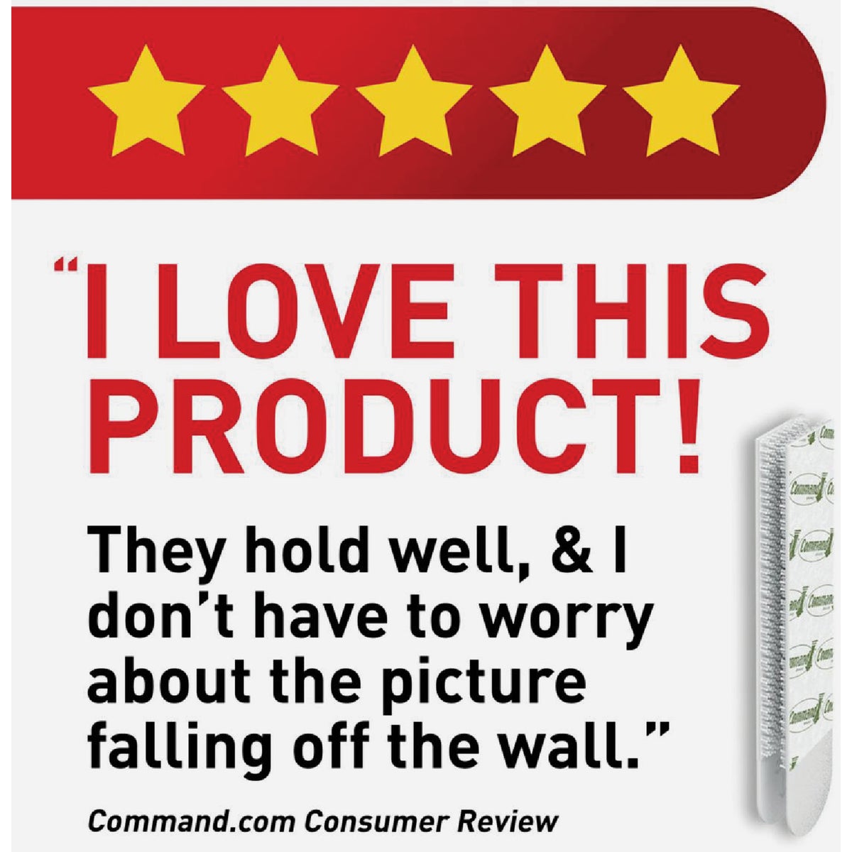 Command 10 lb Narrow White Picture Hanging Strips, 4 Pairs Image 5