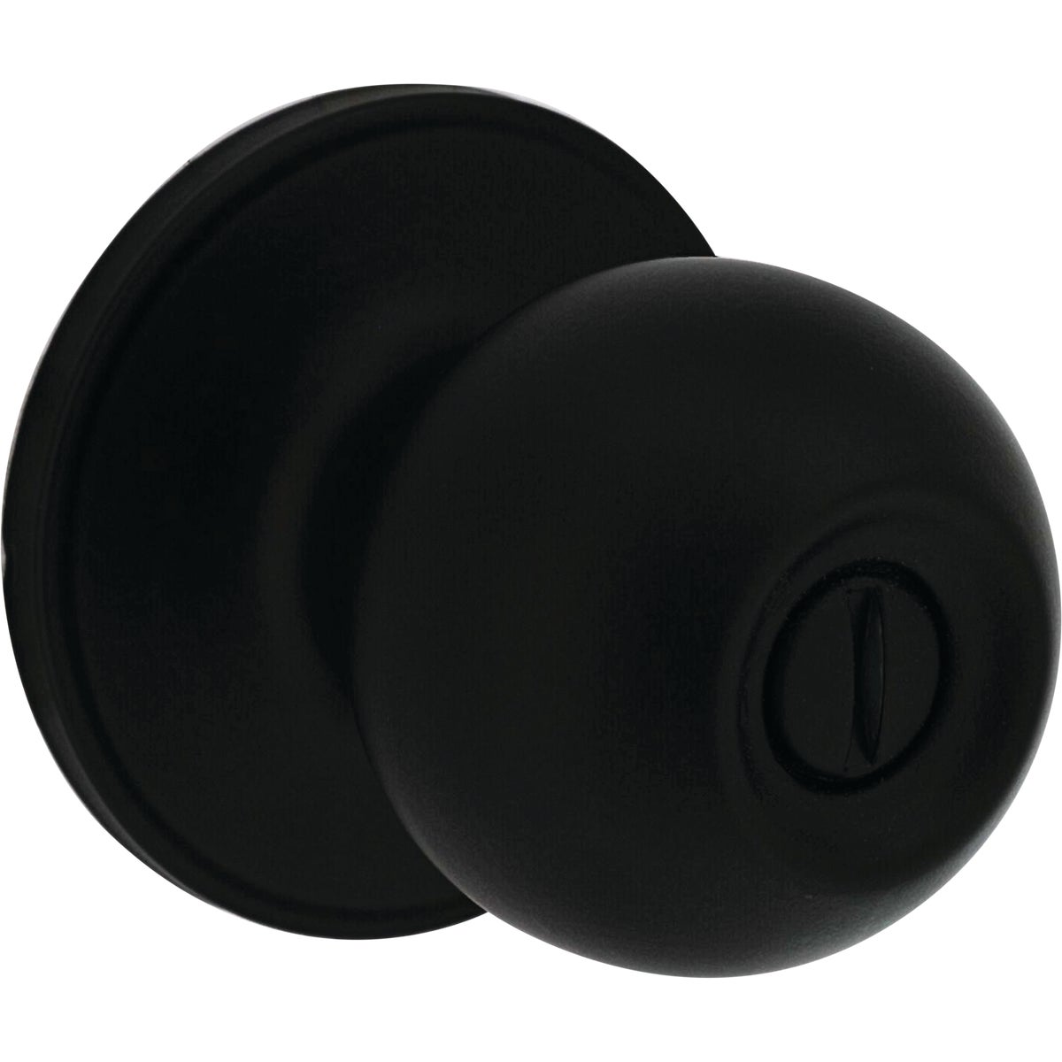 Steel Pro Matte Black Bed & Bath Door Knob Image 1