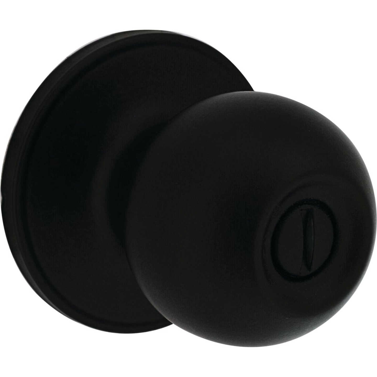 Steel Pro Matte Black Bed & Bath Door Knob Image 1