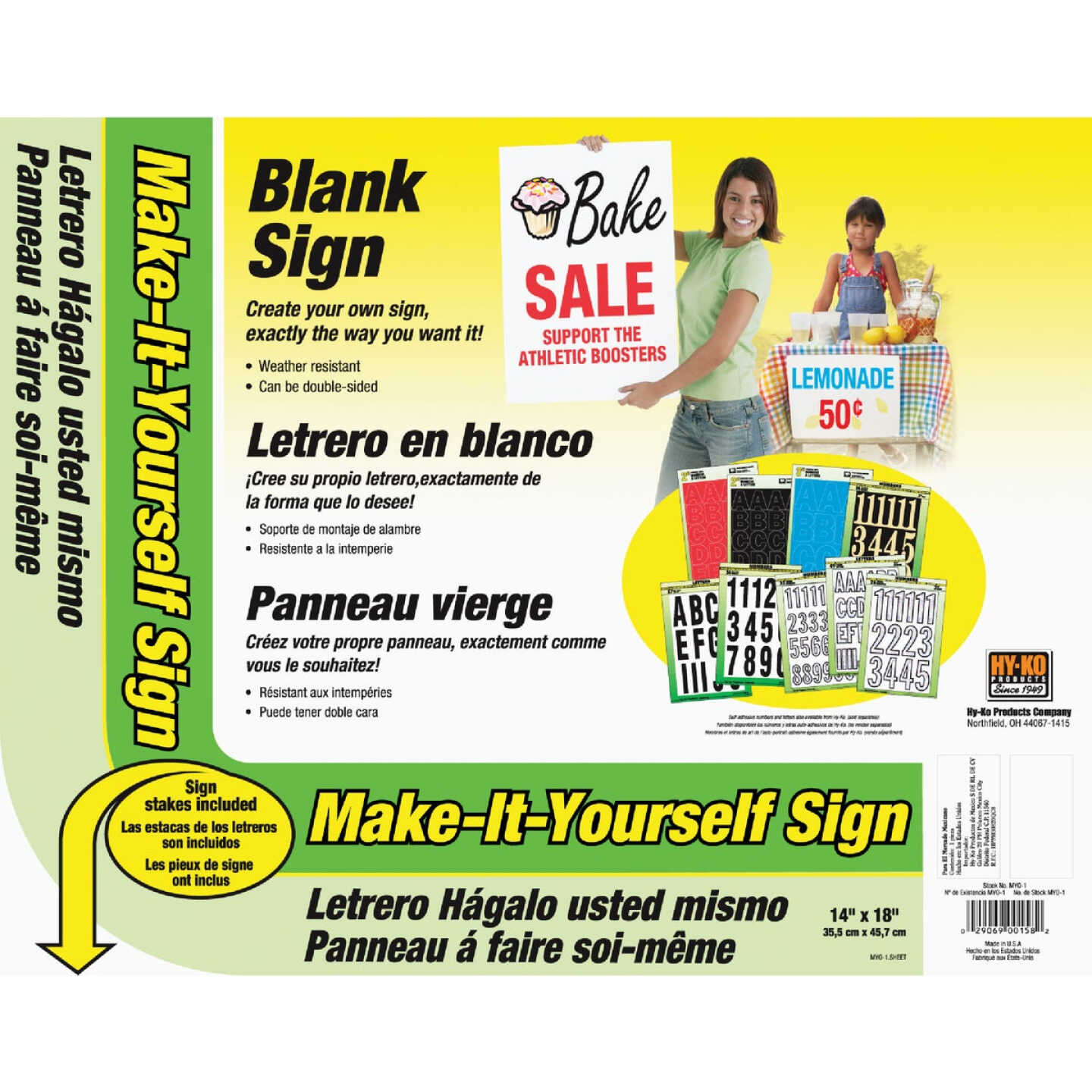 Hy-Ko Make-It-Yourself Sign Kit Image 1