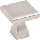 KasaWare 1 In. Diameter Satin Nickel Flared Foot Square Knob (4-Pack) Image 1