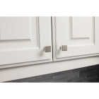 KasaWare 1 In. Diameter Satin Nickel Flared Foot Square Knob (4-Pack) Image 2