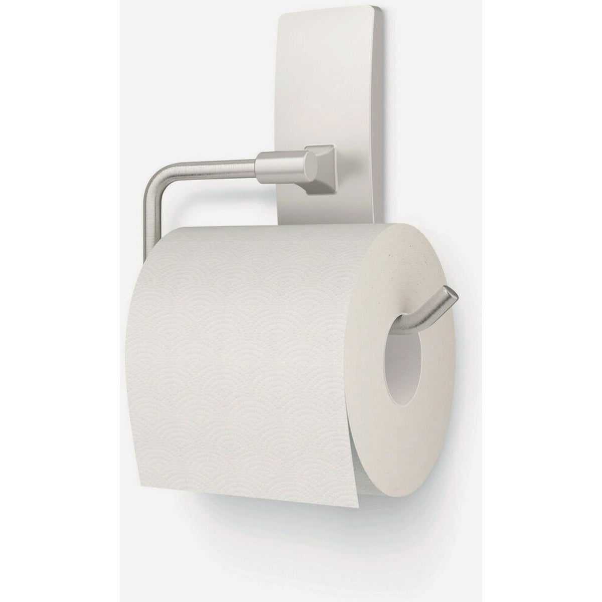 Command Bath Satin Nickel Adhesive Toilet Paper Holder, 2 Strips Image 5