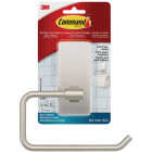 Command Bath Satin Nickel Adhesive Toilet Paper Holder, 2 Strips Image 1
