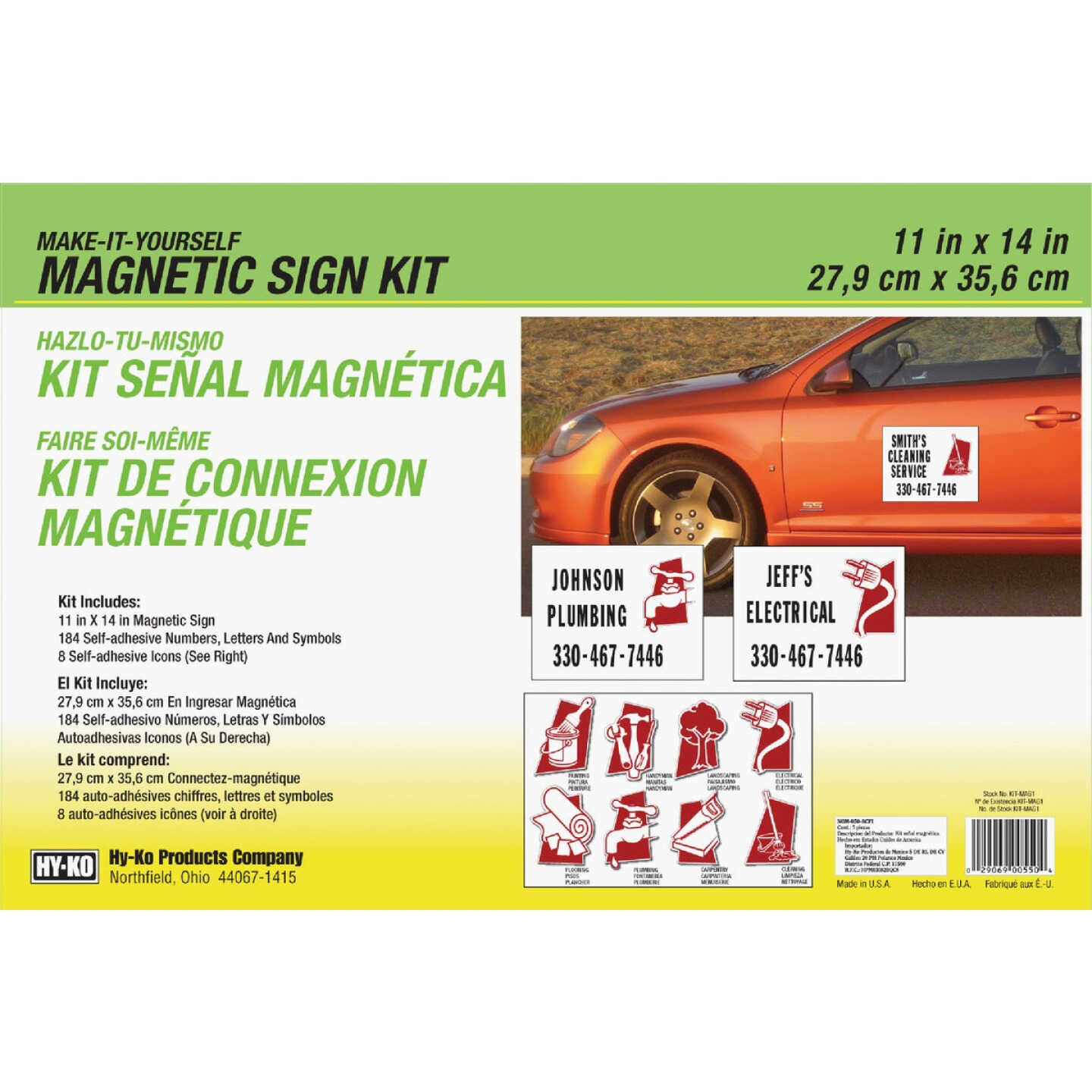 Hy-Ko Magnetic Make-It-Yourself Sign Kit Image 1