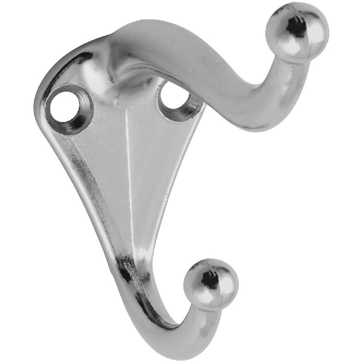 National Hardware Nickel Coat & Hat Hook (2-Pack) Image 1