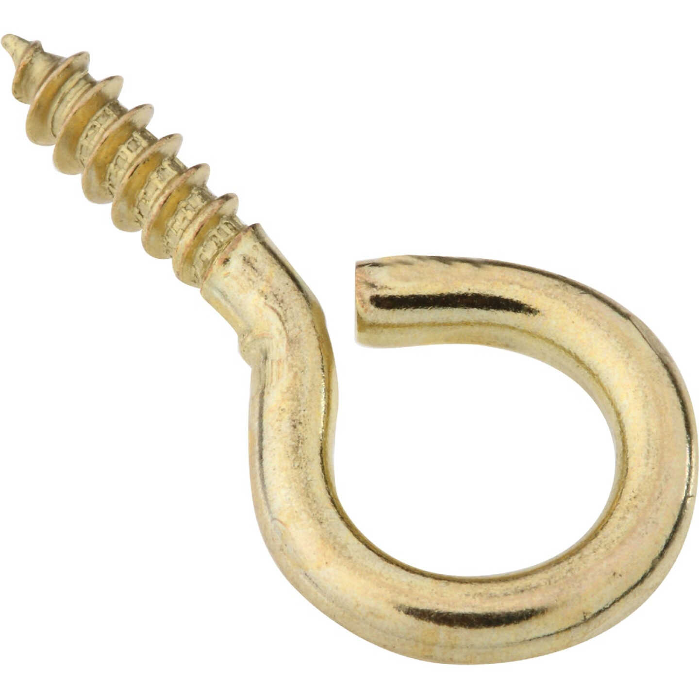 National Hardware #10 Brass Large Screw Eye (4-Count) Image 1