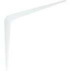 National Hardware 10 In. D. x 12 In. H. White Steel Shelf Bracket Image 1