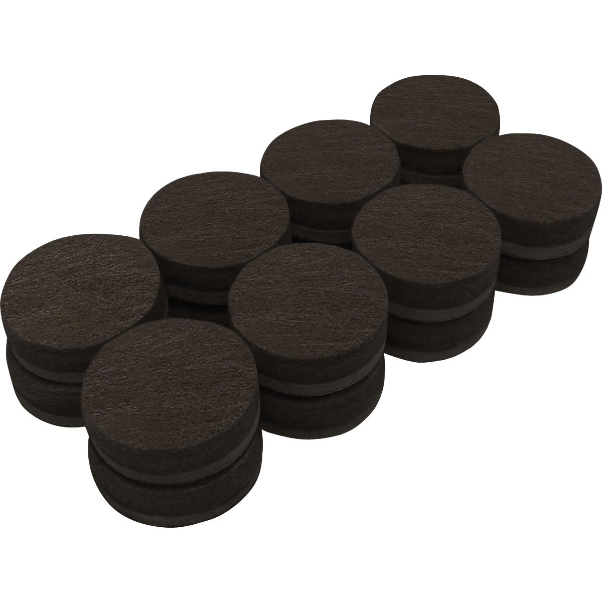 Super Sliders Gorilla Glue 3/4 In. Round Brown Felt Furniture Pads (16-Piece) Image 2