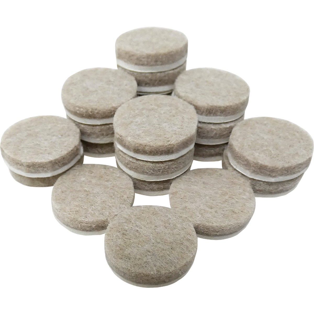 Super Sliders 3/4 In. Round Beige Felt Furniture Pads (20-Piece) Image 2