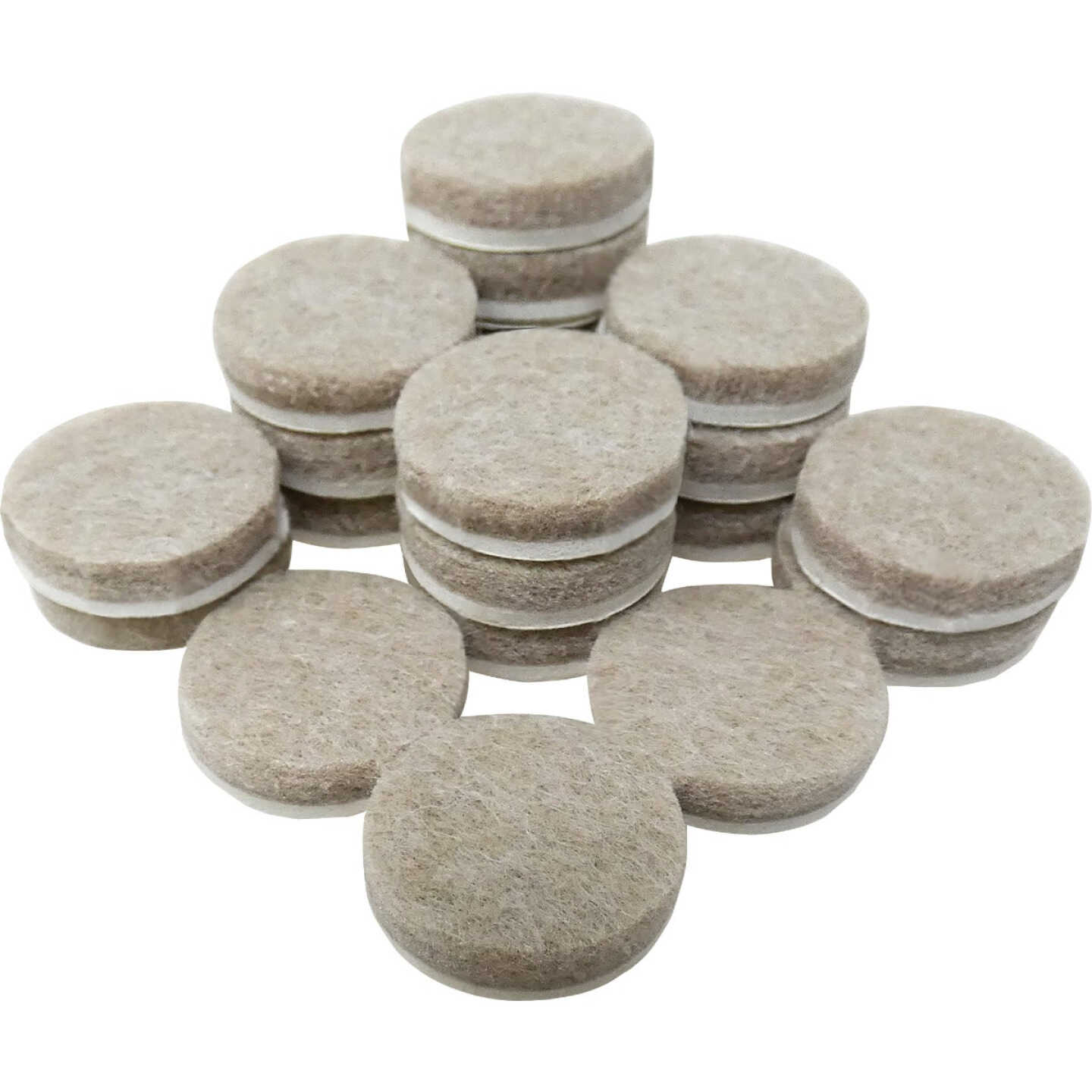 Super Sliders 3/4 In. Round Beige Felt Furniture Pads (20-Piece) Image 2