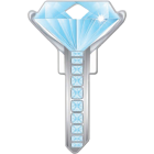 Lucky Line Diamond Design Decorative House Key, SC1 Image 1