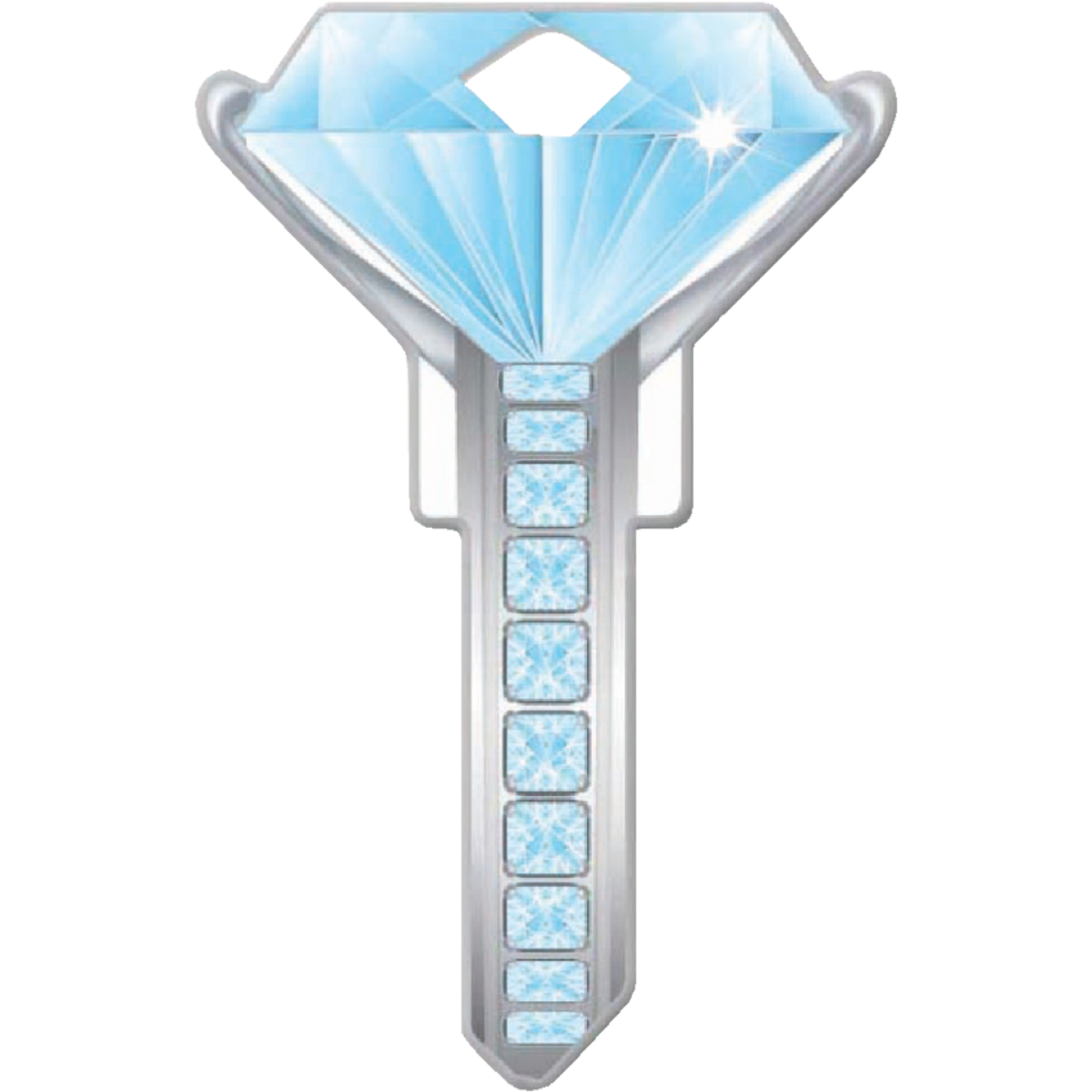 Lucky Line Diamond Design Decorative House Key, SC1 Image 1