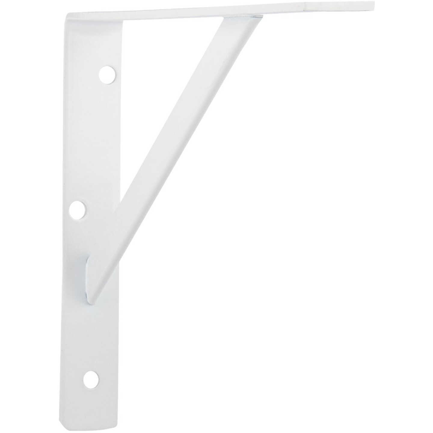 Knape & Vogt 208 Series 12 In. D. x 8 In. H. White Super Duty L-Bracket Image 1