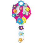 Lucky Line Peace Sign Design Decorative House Key, KW11 Image 1