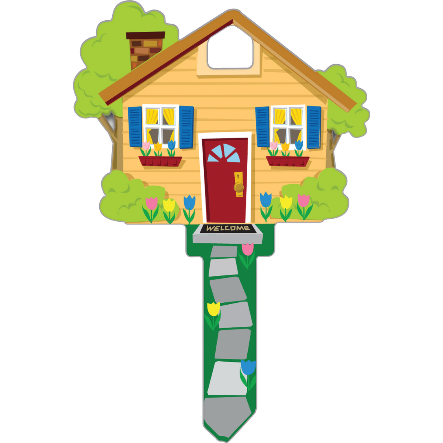 Lucky Line House Design Decorative House Key, SC1 Image 1