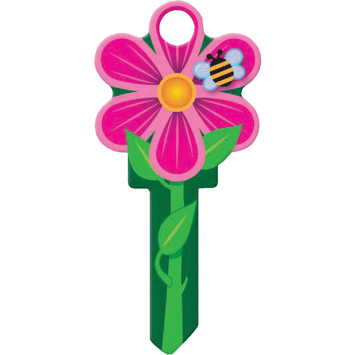 Lucky Line Flower Design Decorative House Key, SC1 