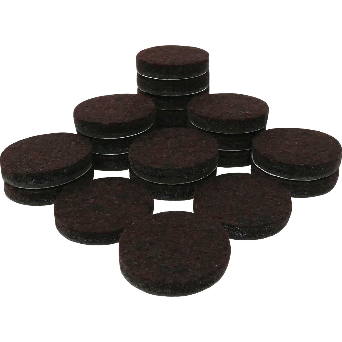 Super Sliders 3/4 In. Round Brown Felt Furniture Pads (20-Piece) Image 2