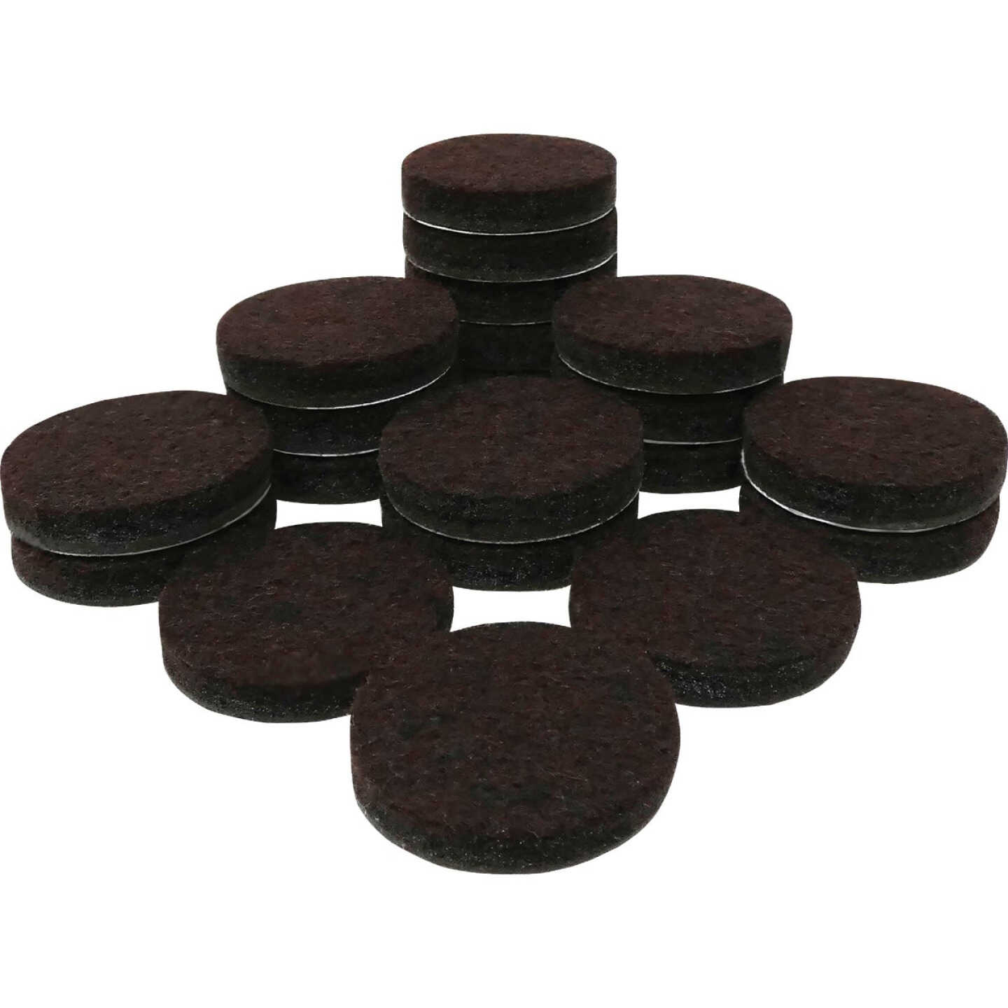 Super Sliders 3/4 In. Round Brown Felt Furniture Pads (20-Piece) Image 2