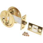 Johnson Hardware Brass Privacy Pocket Door Lock Image 1