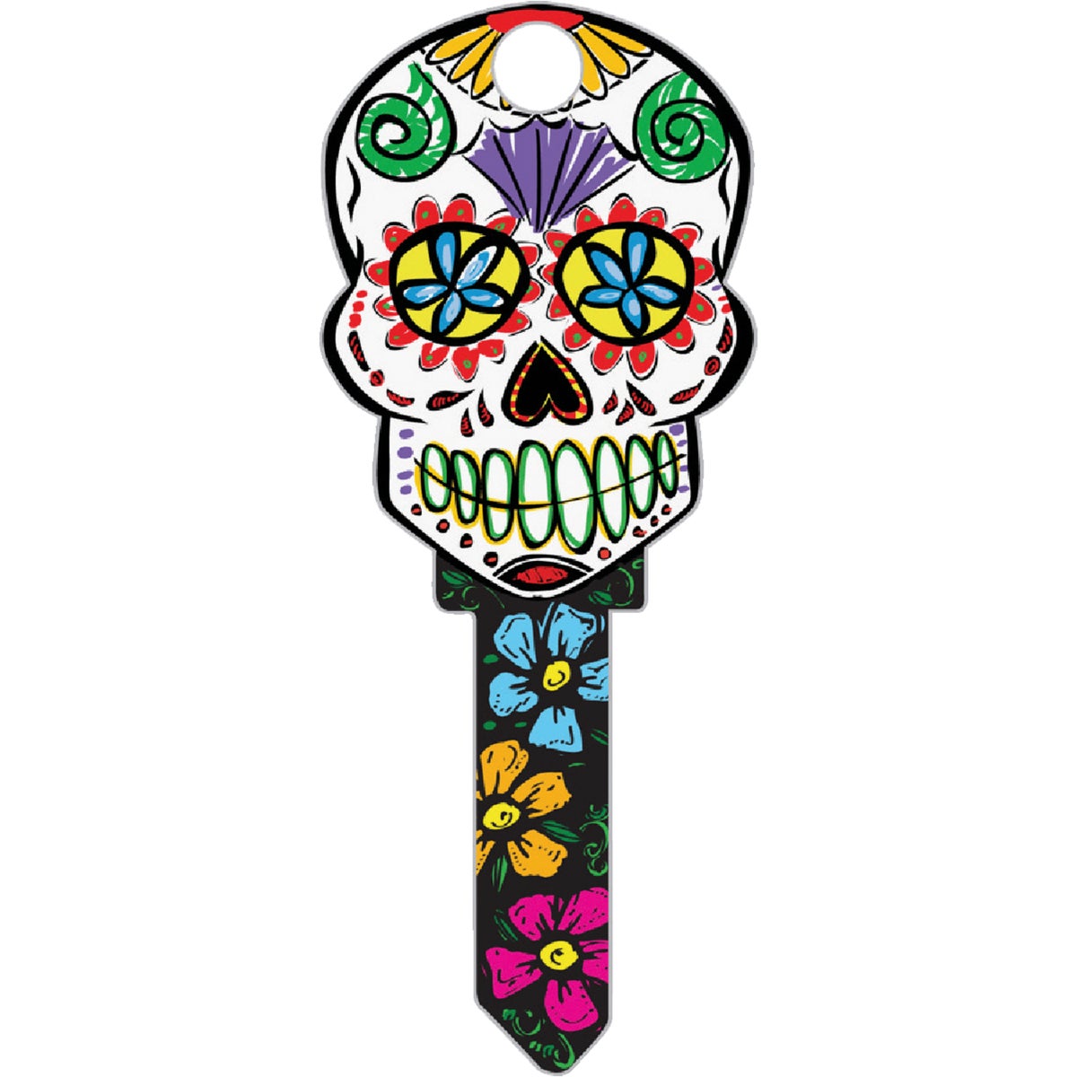 Lucky Line Skull Design Decorative House Key, SC1 