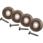 Super Sliders 1 In. Anti-Skid Screw-On Beige Furniture Pad (4-Piece) Image 2