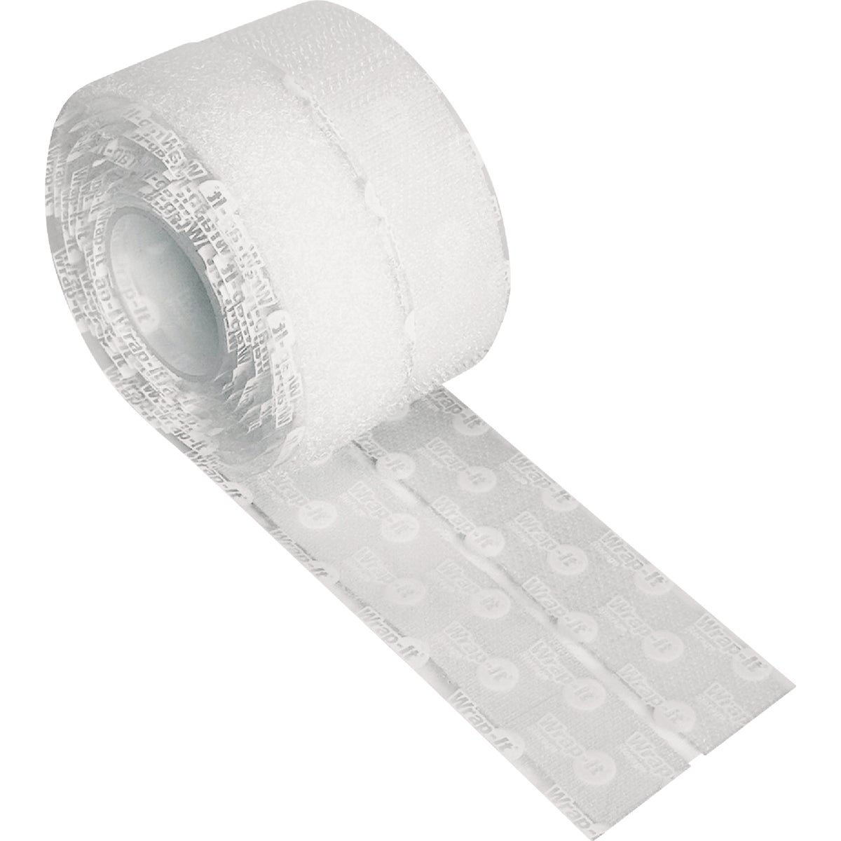 Wrap-It Storage Stick 'Em 3/4 In. x 5 Ft. White Hook & Loop Roll