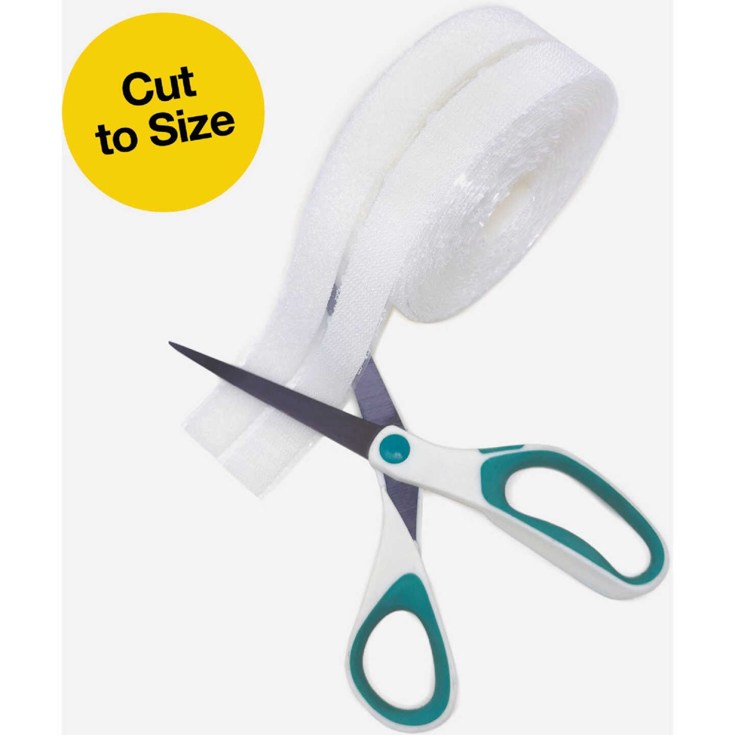 Wrap-It Storage Stick 'Em 3/4 In. x 5 Ft. White Hook & Loop Roll Image 5