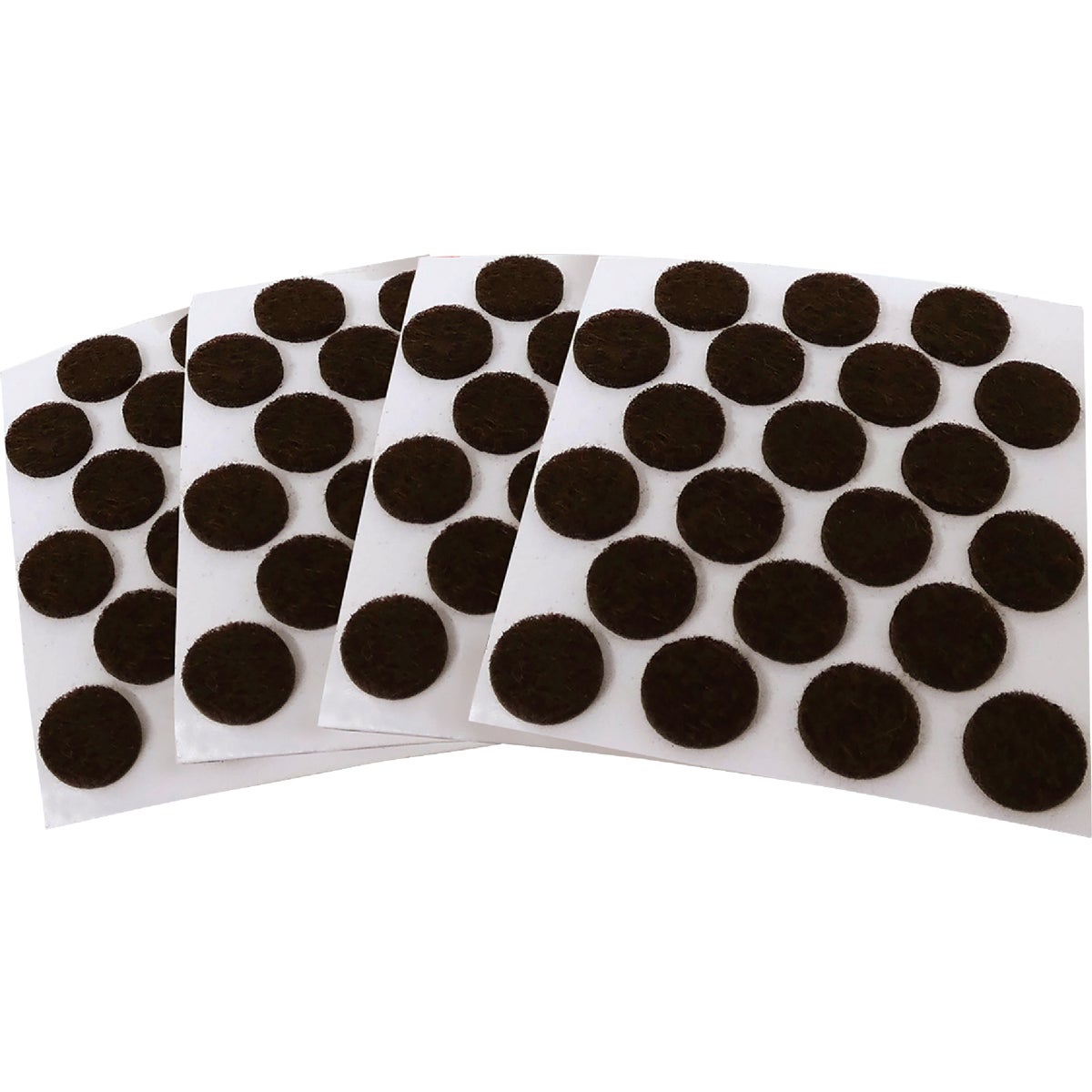 Super Sliders 3/8 In. Round Brown Felt Furniture Pads (84-Piece) Image 2