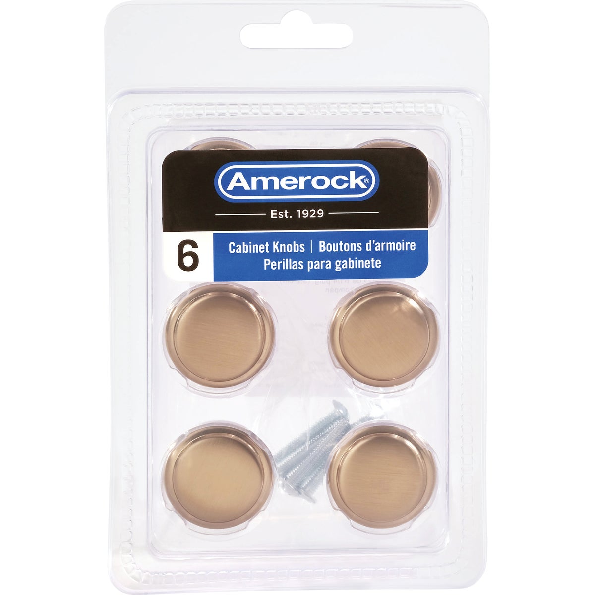 Amerock Arden 1.25 In. Dia. Champagne Bronze Cabinet Knob (6-Pack) Image 2