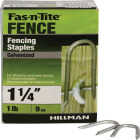 Hillman Fas-n-Tite 1-1/2 In. Hot Dipped Galvanized Fence Staples (1 Lb.) Image 1