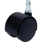 Do it 2 In. Dia. Black Twin Wheel Caster with 7/8 In. Stem (1-Count) Image 1