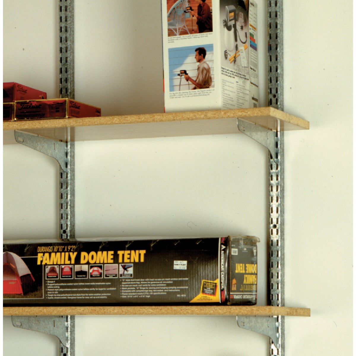 John Sterling Fast-Mount 11 In. Galvanized Steel Single Shelf Bracket Image 2