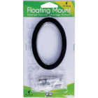 Hy-Ko 4 In. Black Floating Mount Number 0 Image 1