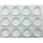 Super Sliders 1/2 In. Clear Round Furniture Wall Bumper (12-Pack) Image 2