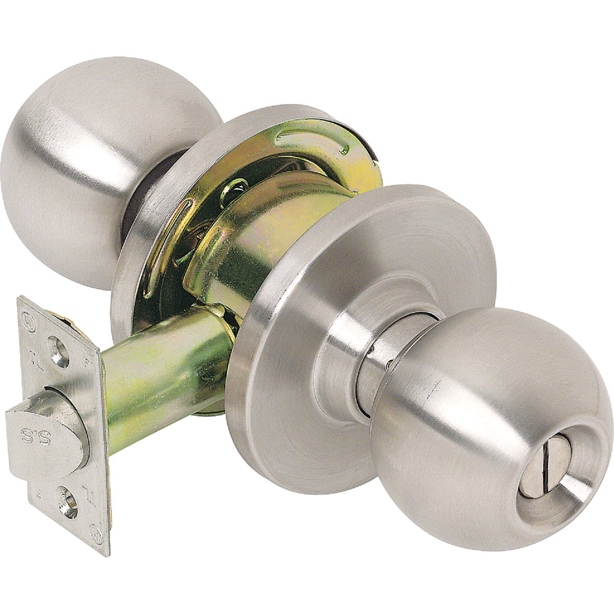 Tell Stainless Steel Bed & Bath Door Knob Image 1
