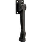 National Hardware 5 In. Matte Black Kickdown Door Stop Image 1