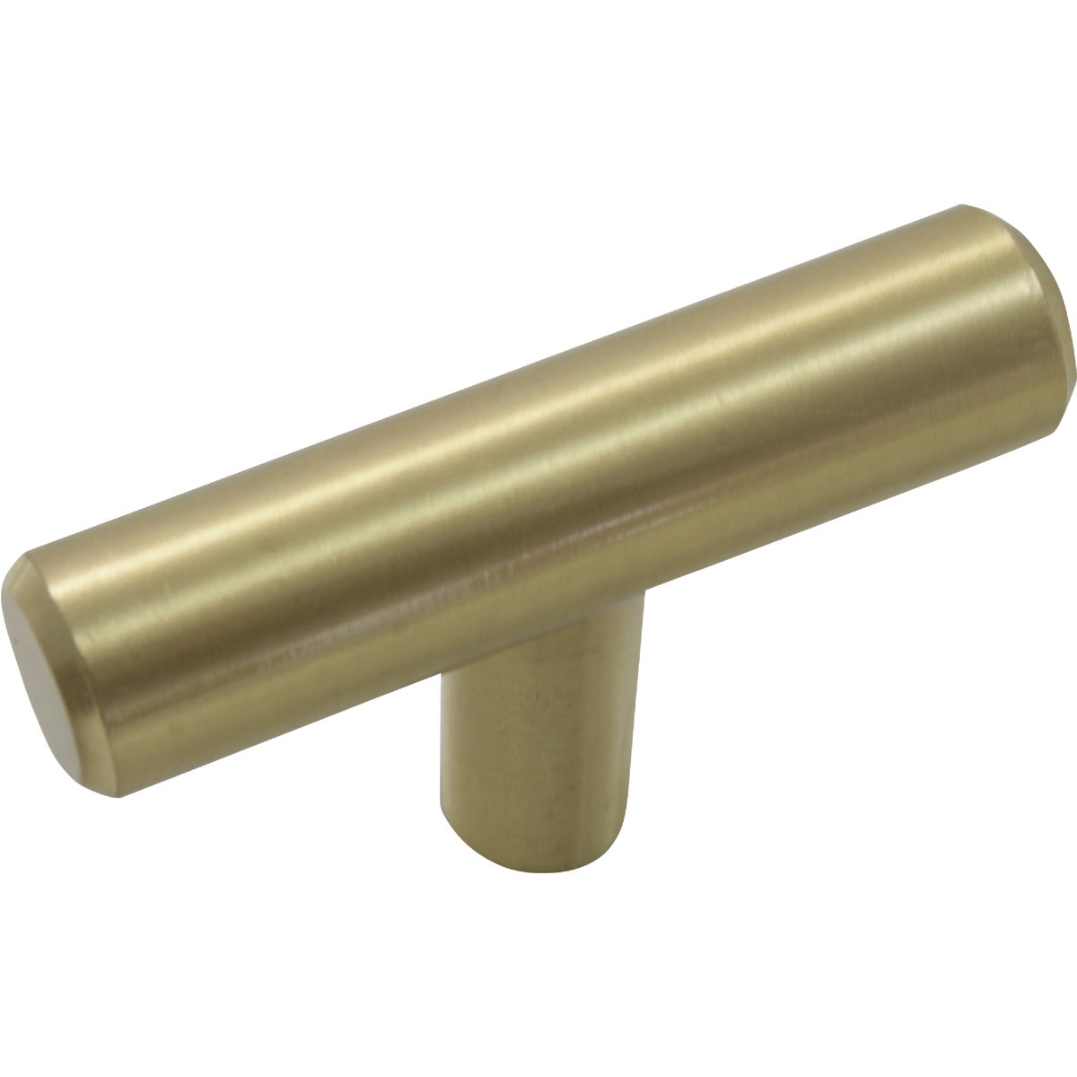 Laurey Melrose T-Shaped  2 In. Satin Brass Steel T-Bar Knob