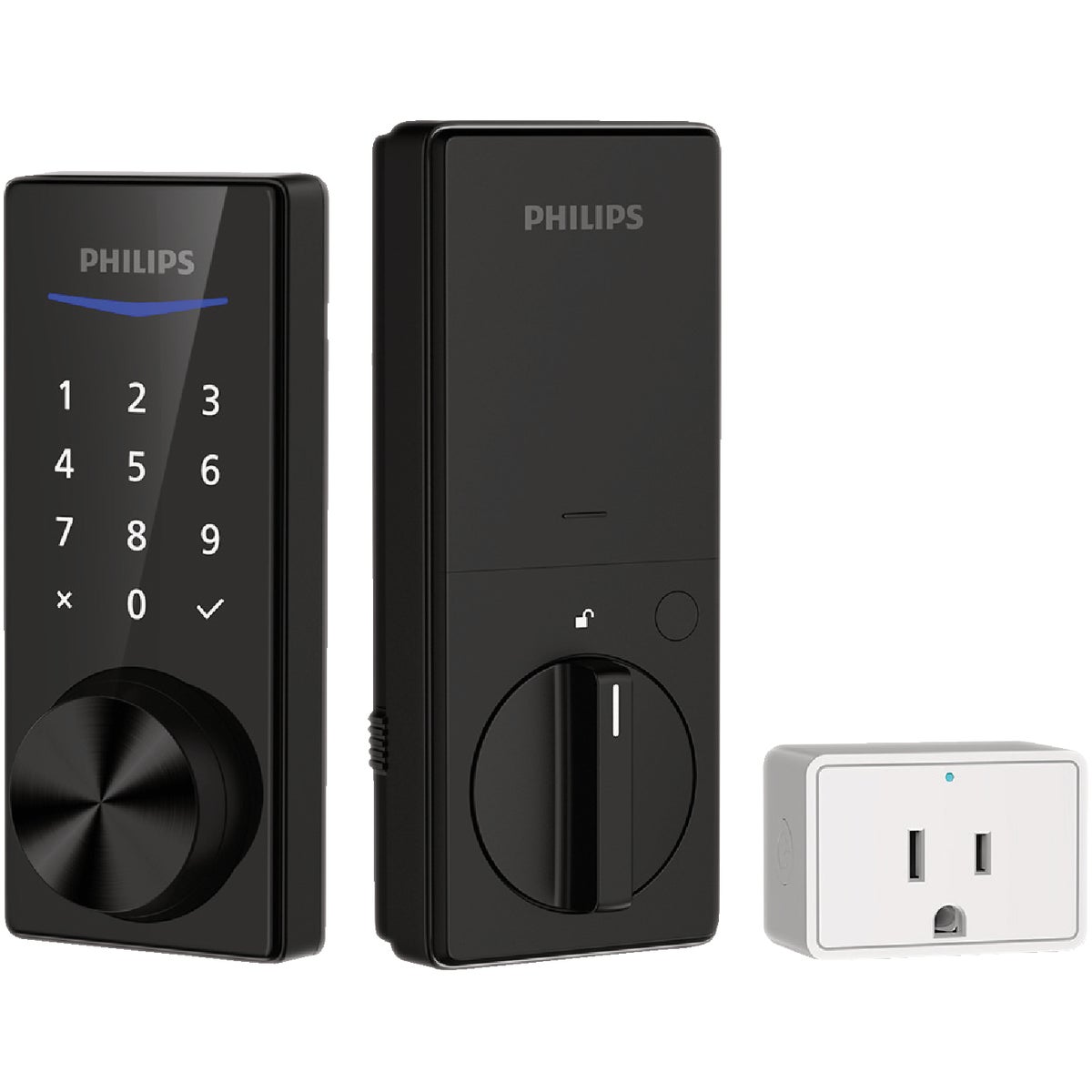 Philips Bluetooth Touchscreen Electronic Deadbolt with Wifi Bridge, Satin Nickel Image 2