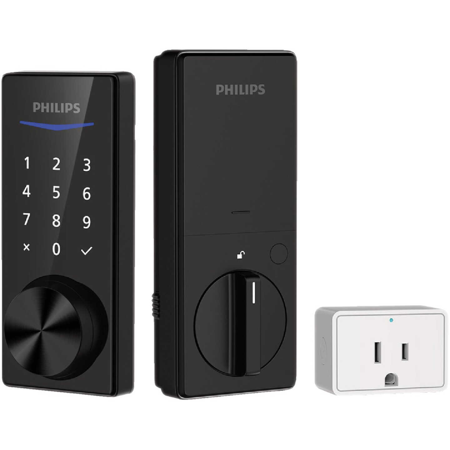 Philips Bluetooth Touchscreen Electronic Deadbolt with Wifi Bridge, Satin Nickel Image 2