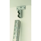 Knape & Vogt Fast-Mount 1-1/4 In. Galvanized Steel Shelf Standard Mounting Bracket Image 1