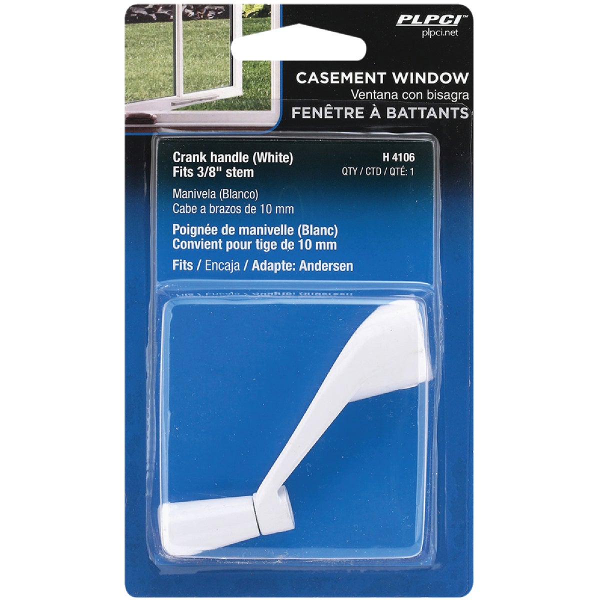 Prime-Line 3/8 In. White Crank Handle Image 2