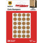 Super Sliders 1/2 In. Bumpers Round Cork Furniture Pads (24-Piece) Image 1