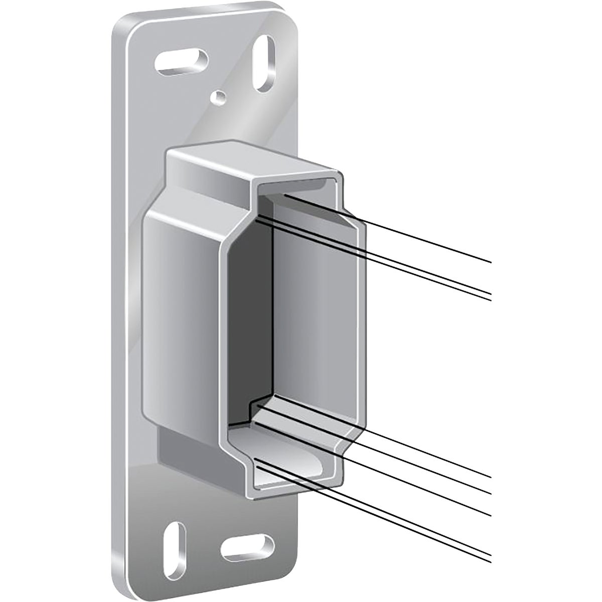 Knape & Vogt Rear Mount Drawer Slide Bracket (1-Pair) Image 2