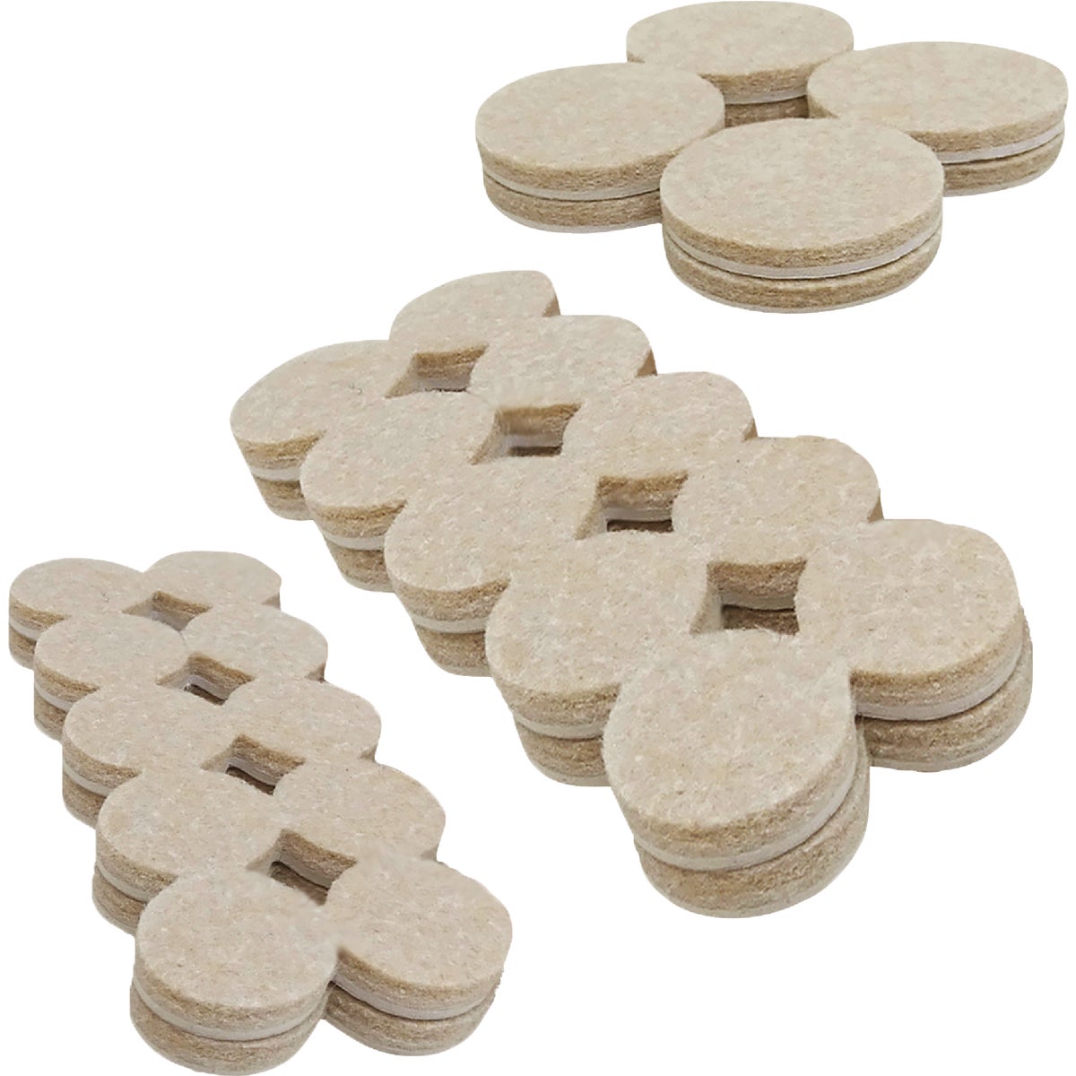 Super Sliders Felt Combo Oatmeal Furniture Pad Variety Assortment (44-Piece) Image 2