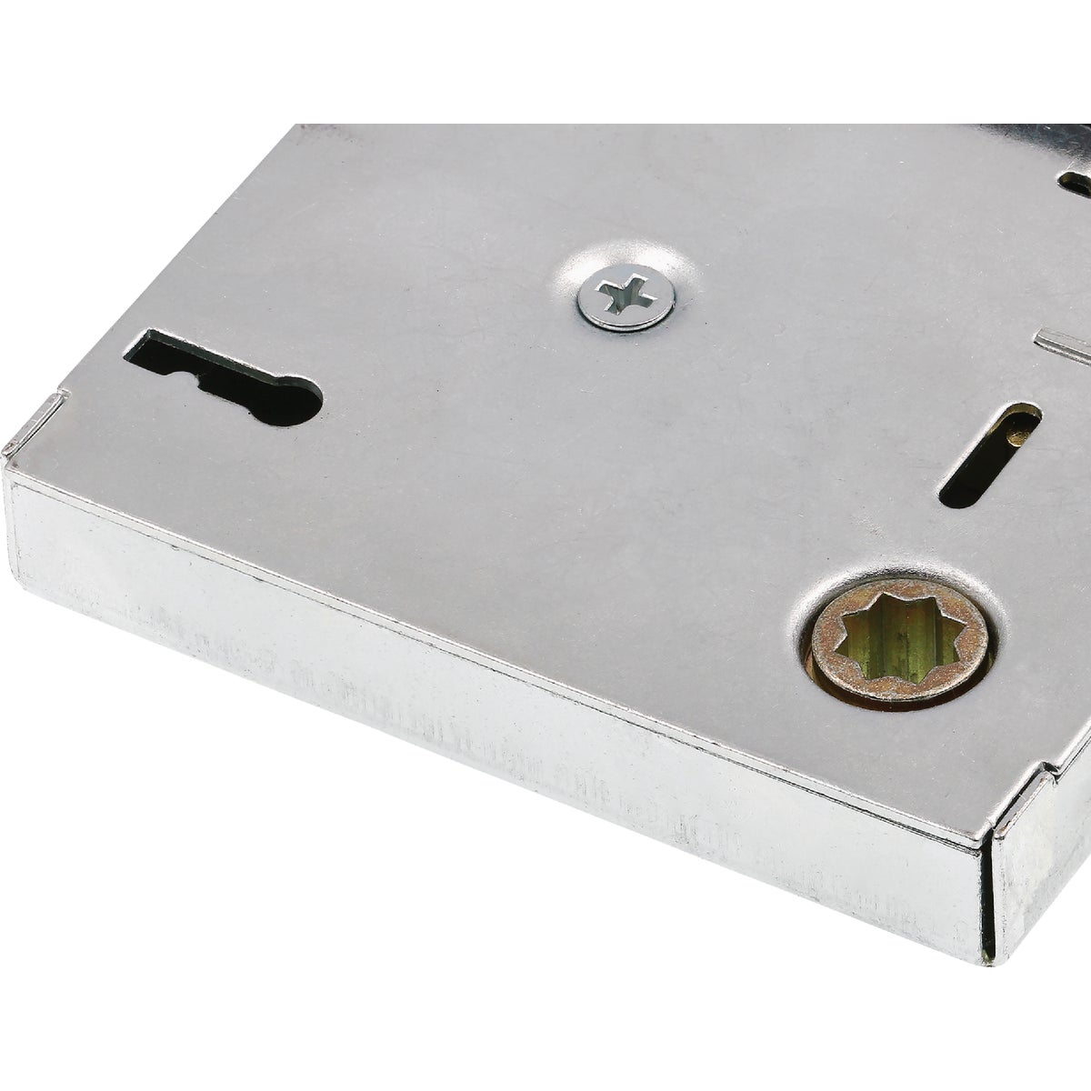 Defender Security Satin Nickel Keyed Mortise Entry Lock Set With Glass Knob Image 4