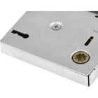 Defender Security Satin Nickel Keyed Mortise Entry Lock Set With Glass Knob Image 4