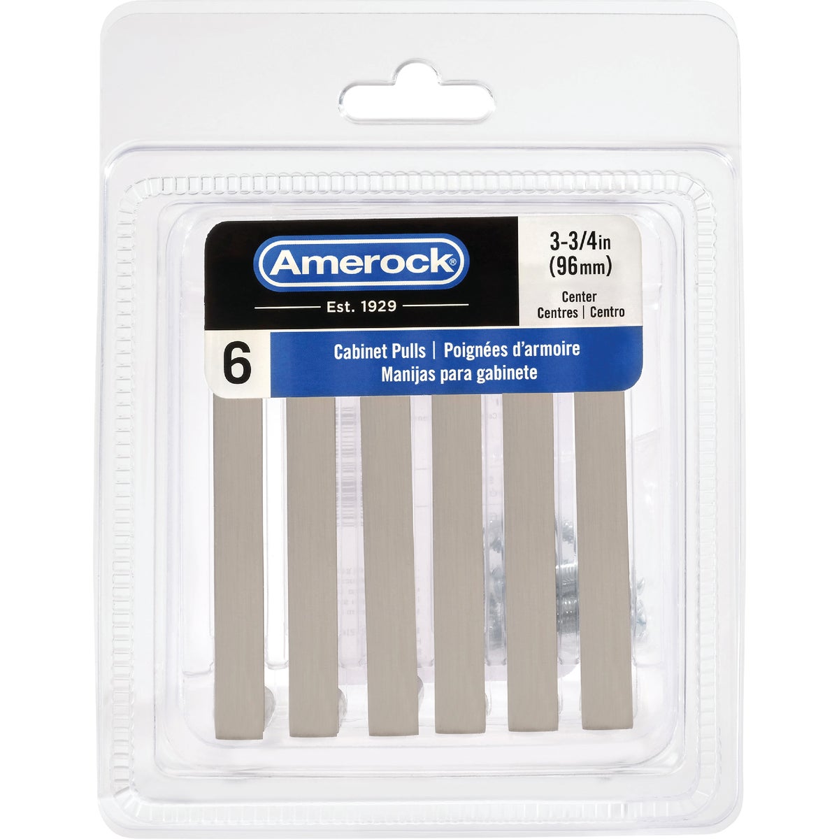 Amerock Metro 3.75 In. Satin Nickel Cabinet Pull (6-Pack) Image 2