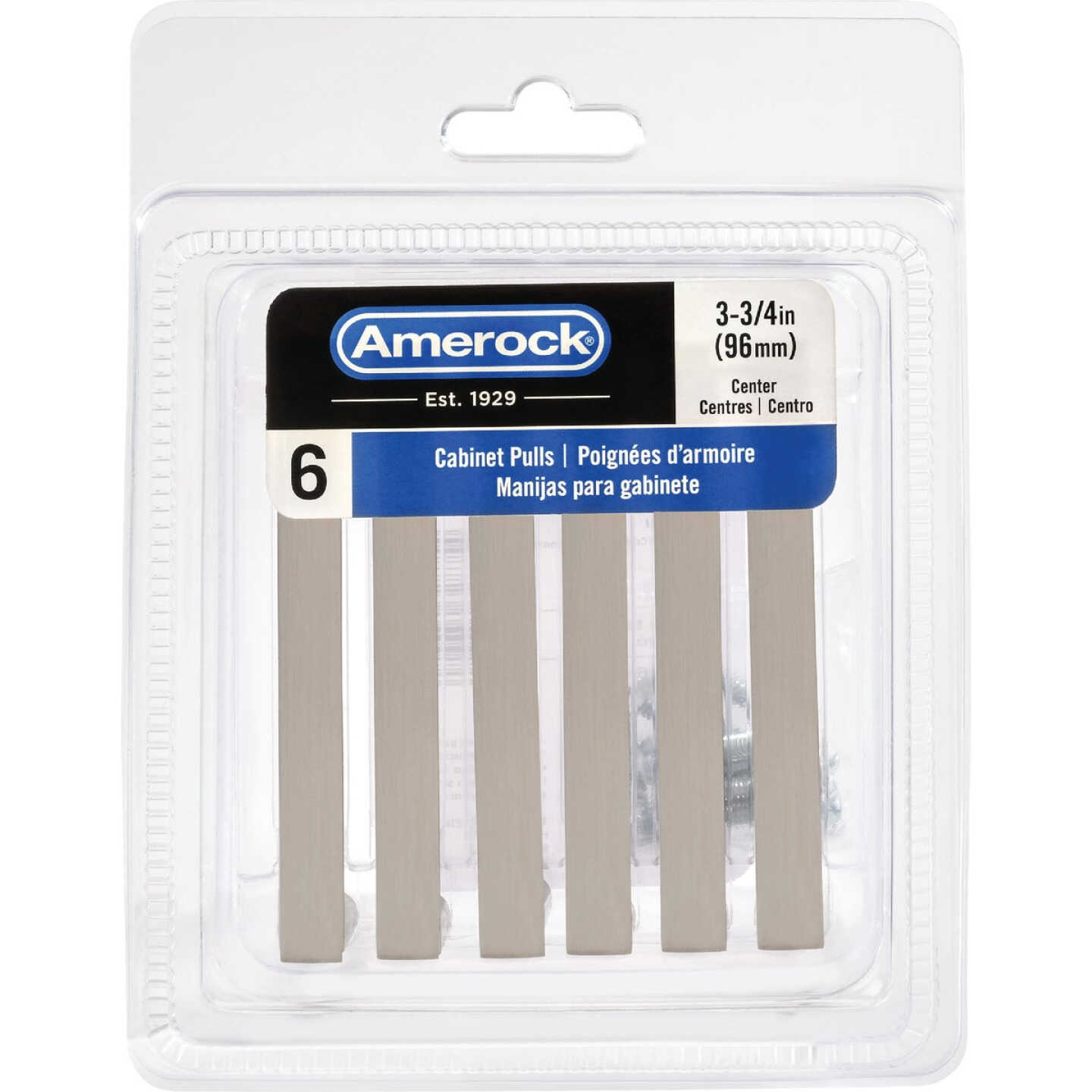 Amerock Metro 3.75 In. Satin Nickel Cabinet Pull (6-Pack) Image 2